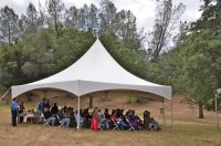 60th Bday conert tent and audience