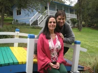Doug and Catherine on the rainbow bridge