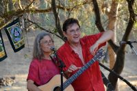 Doug tuning Jaine's guitar