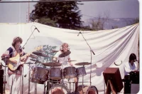 Eidolon in Isla Vista park @ UCSB, 1978. Bill Bye drums, Jay Yim keys