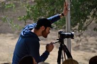 Josh videotaping the 60th Bday concert