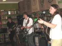 Doug with Zak Waschevski and Dylan Rodrigue, Kingsplit show, 5/8/10