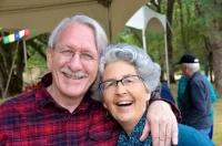 Richard and Kathy Rodrigue at the 60th bday concert