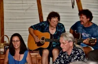 Chanting at Rainbowland TeePee blessing. Summer of 2012