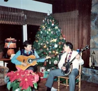 Doug and Dad at Christmas